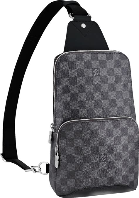 lv tas zwart|Avenue Slingbag NM Damier Graphite Canvas .